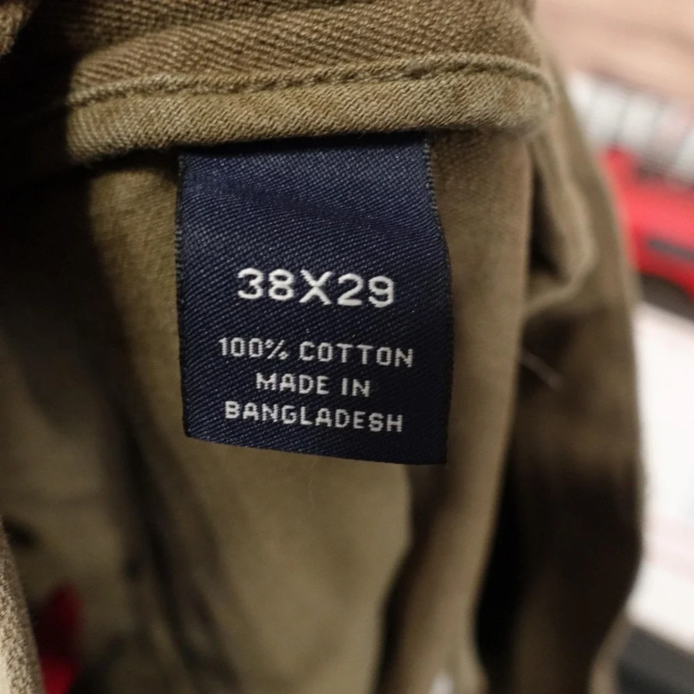 Cremieux Collection Cargo Pants Mens 38x29 Brown Regular Fit Pockets